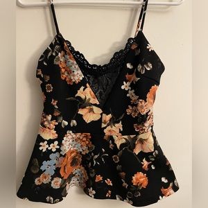 Charlotte Russe floral halter size large